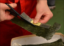 How to make salmon roe gunkan3-1