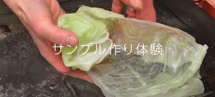 サンプル作り体験